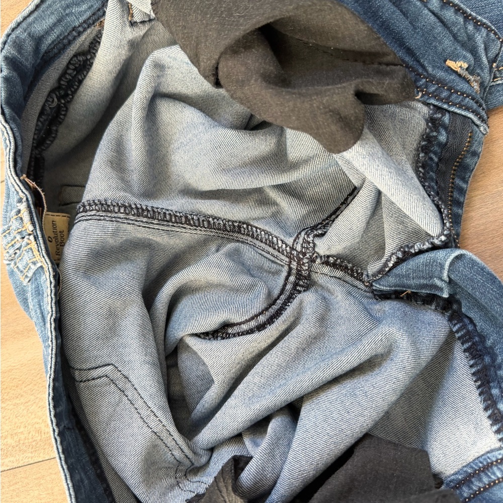 Democracy Denim Flare Jeans in Medium Blue Wash - Picture 15 of 15